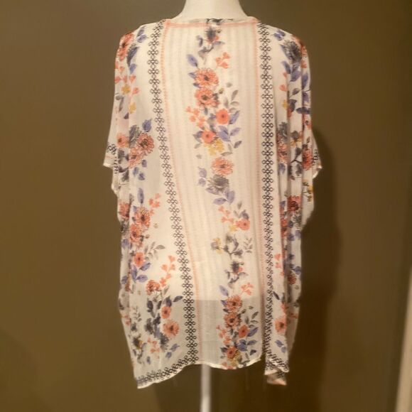 Kimono Floral One Size Flowy Casual - Picture 5 of 7